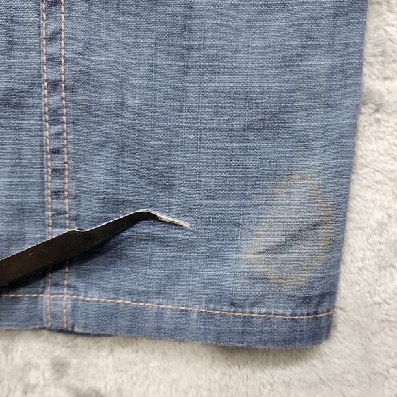 Vintage BeBop Pants Womens 13 Juniors Blue Ripstop Drawstring Wide Leg Grunge - Picture 5 of 13